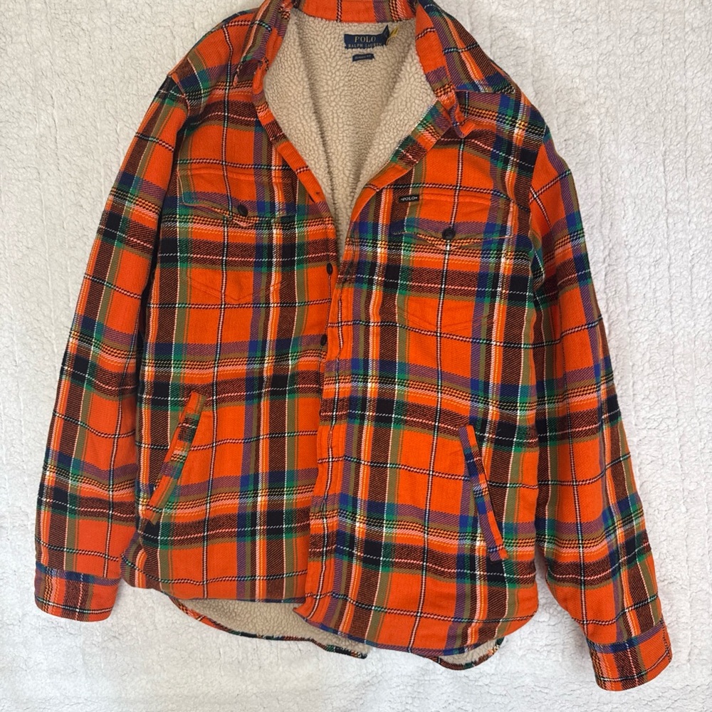 Polo Ralph Lauren Orange Plaid Jacket